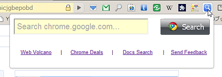 Chromeエクステンション:Search This Site(拡大)