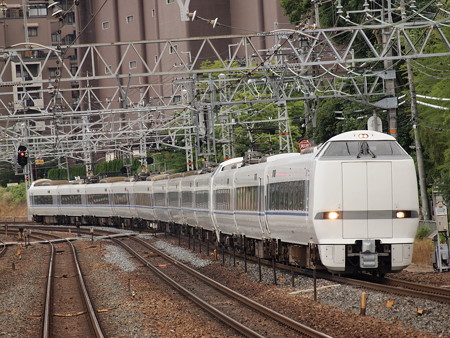 683系 特急サンダーバード 東海道本線山崎駅