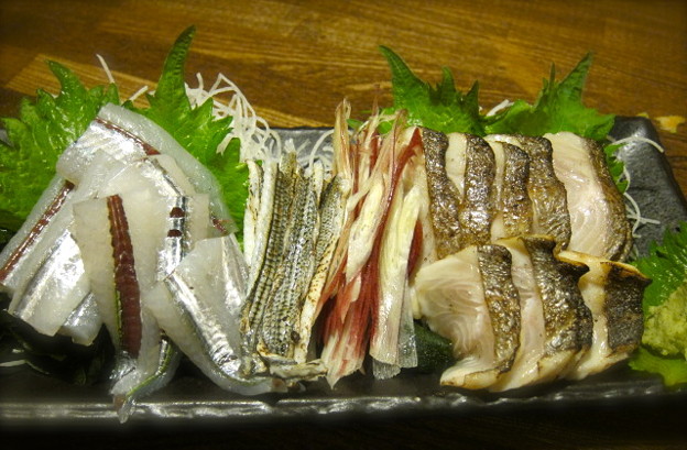 さよりの刺身 太刀魚の炙り焼き 写真共有サイト フォト蔵