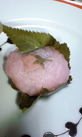 中村屋の桜餅の内側