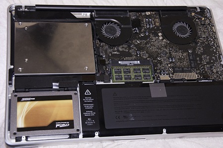 MacBookPro SSD交換＆OptiBay導入作戦15
