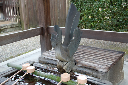法隆寺 東院 手水