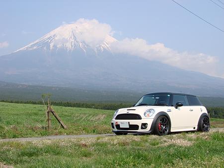 富士山とMINIっぺ号！
