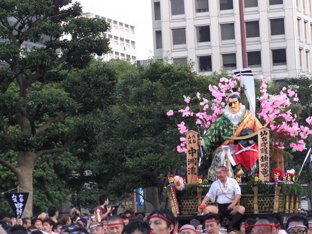 02 追い山当日 博多祇園山笠 中洲流 舁き山 仙台守護独眼竜(せんだいしゅごどくがんりゅう)2012年 写真画像6