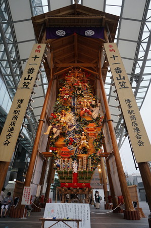 11 2014年 博多祇園山笠 博多駅の飾り山笠 軍師黒田官兵衛 (3)