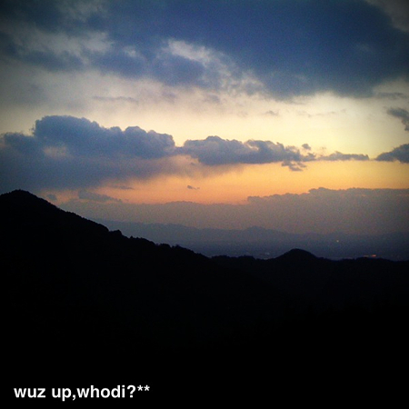 夕焼け空。