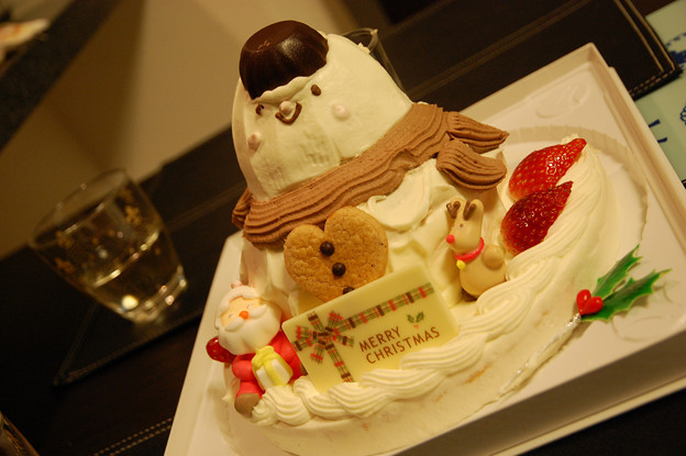 雪だるまクリスマスケーキ 写真共有サイト フォト蔵