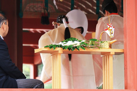 2010.03.05　鎌倉　八幡宮　父と娘