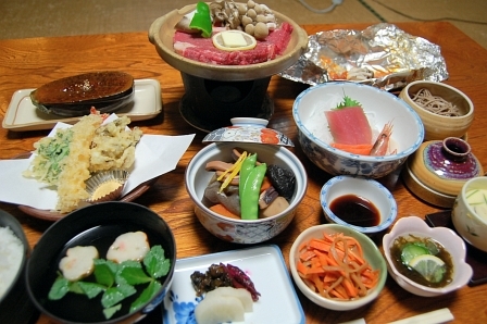 ボリューム満点な夕食