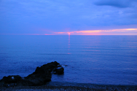 夕日