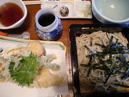 秋月庵・天ざる1600円
